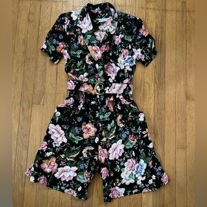 Floral Skort Dress/Romper - Size 10